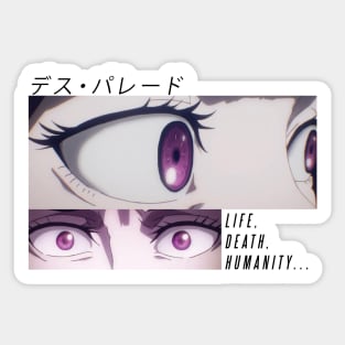 Death Parade ''HUMANITY'' V2 Sticker